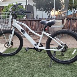 White eWave Electric Beach Cruiser Bike $1300 Firm