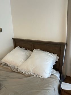 Queen size wooden headboard