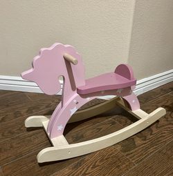 Pink Toddler Rocking Horse Baby Nursery 