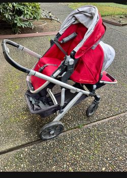 UPPAbaby V2 Vista Double Stroller Red
