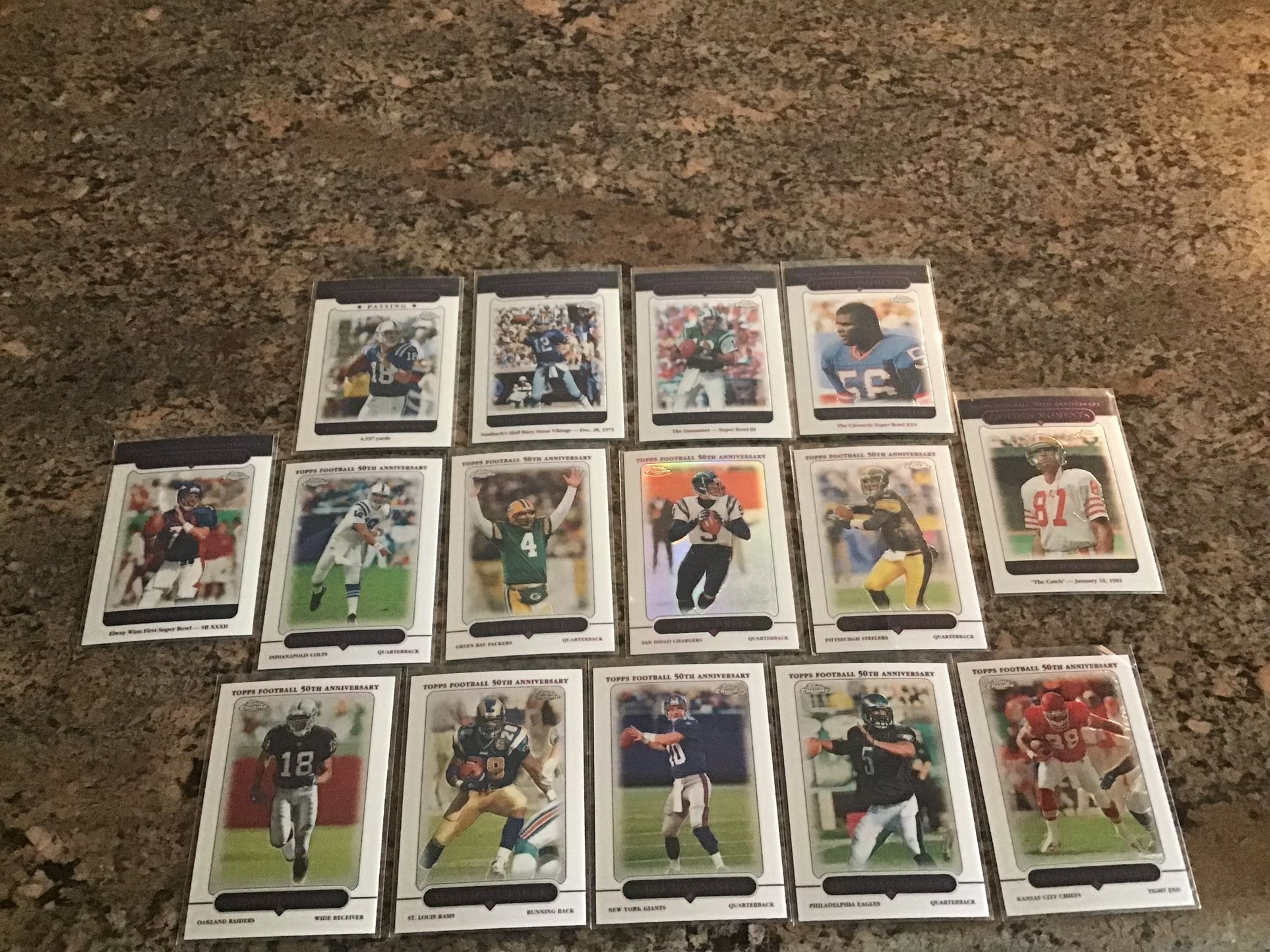 2005 Topps Chrome 50th Anniversary Card Lot