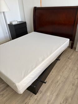 Bed queen size and spring box