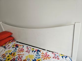 King size bed frame - White