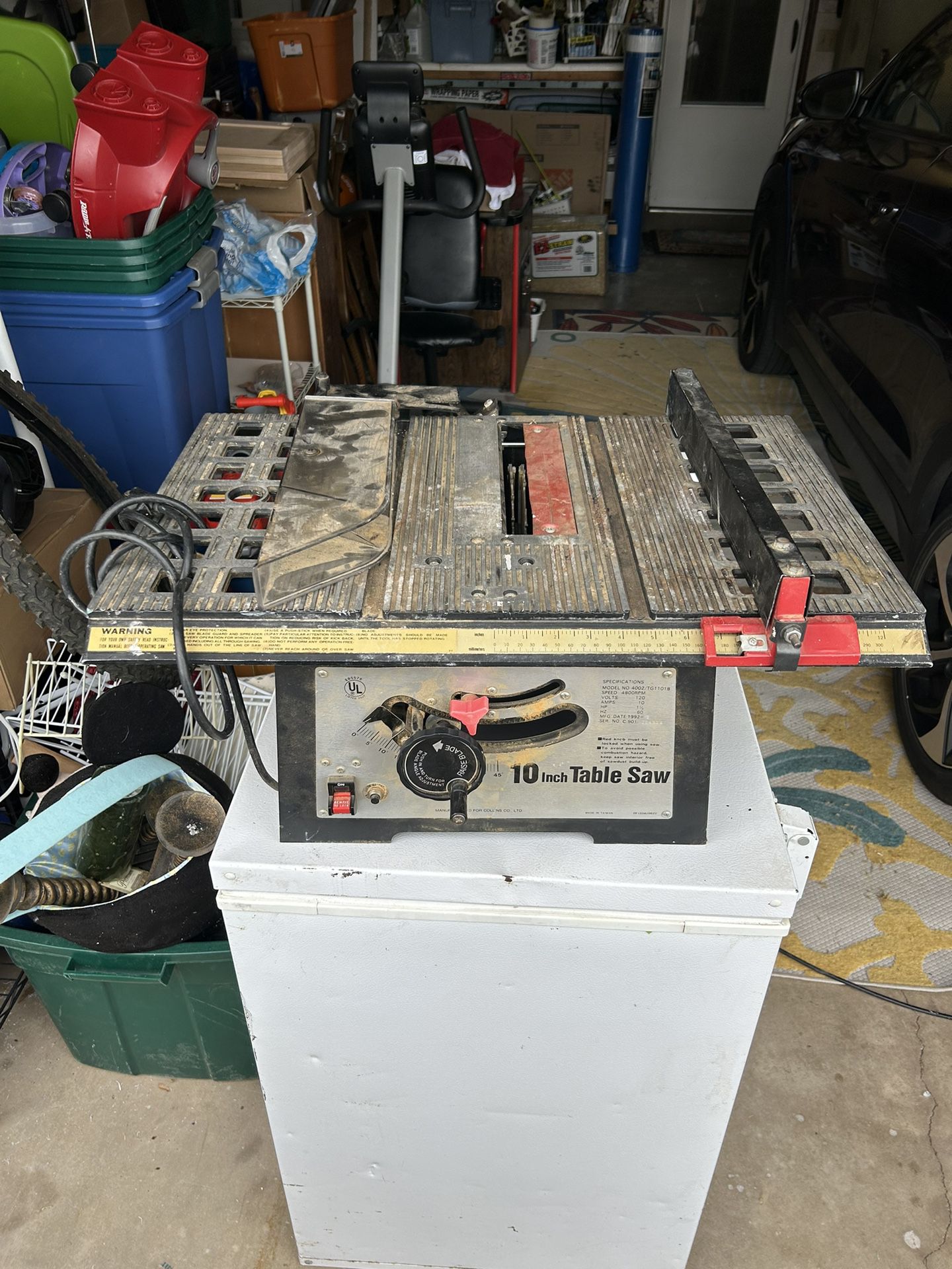 Collin’s 10 Inch Table Saw 
