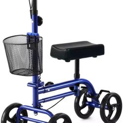 Knee Scooter, RINKMO Steerable Knee Walker Economical Knee Scooters BLUE