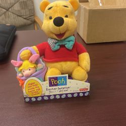 Walt Disney Winnie The Pooh & Piglet Too Easter Surprise Stuffed Animals