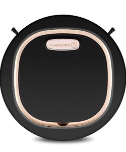 Automatic Vacuum Cleaner, 3-in-1 Cleaning Robot, Anti-Collision Strip Design, Quiet Slim, Household Essentials for Cleaning Pet Hair, Marble,Ceramic T