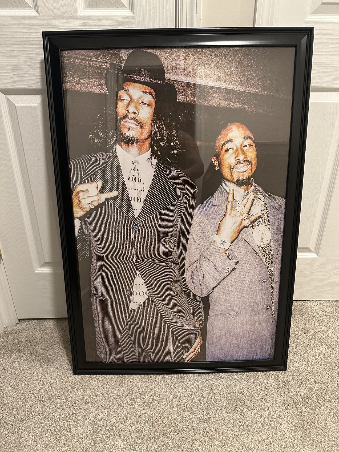 Tupac And Snoop Grammy Night Portrait 24x36 
