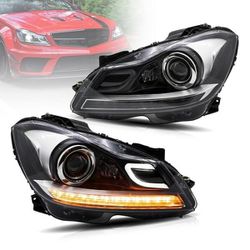 New OE Headlights For Mercedez Benz W204 (C-Class 2011-2014 General to Deluxe Edition)
