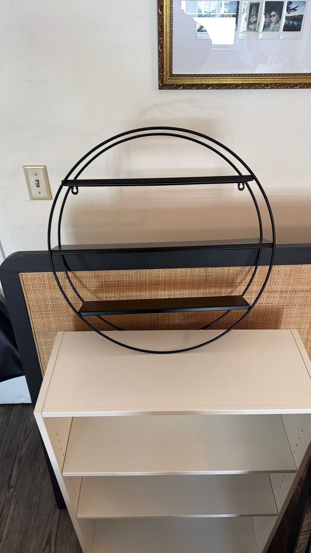 FREE Black Metal Hanging Shelf