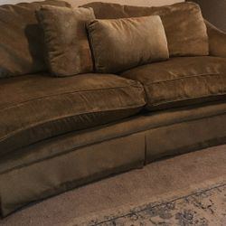 Gold Love Seat 