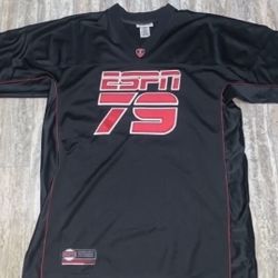 Black NFL NBA MLB vintage starter black ESPN football jersey (Size- Large) BRAND NEW AUTHENTIC- $25
