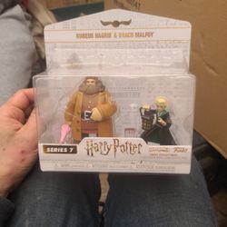 Harry Potter Series 7 Collectors Edition Rubeus Hagrid and Draco Malfoy Collectables 