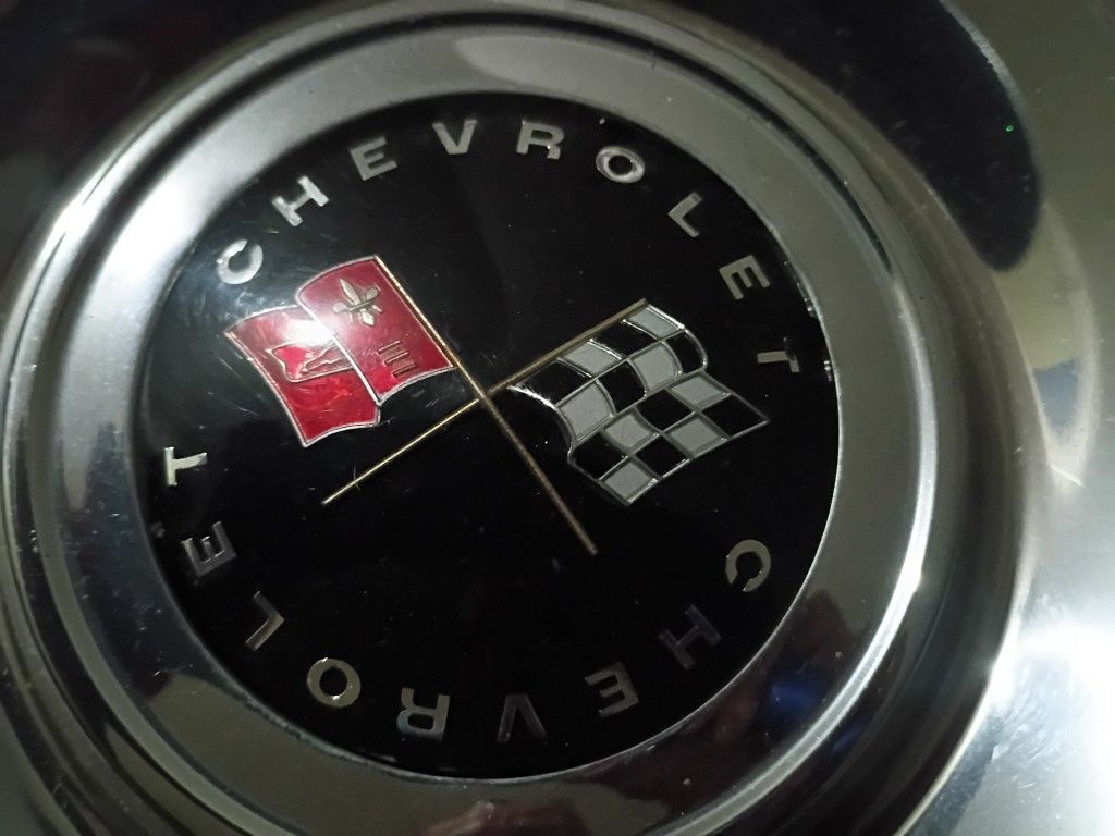 Set Of Four Caps Four 1960,s Chevy Rims