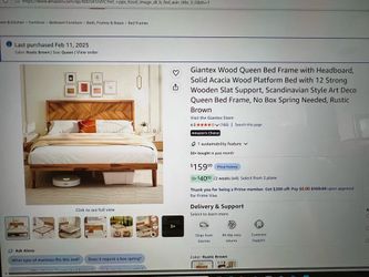 Moving sale.  Queen bed