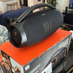 JBL Boombox 3 Wi-Fi & Bluetooth Portable Speaker – Massive Bass, 24-Hour Battery, Hi-Res Audio, Waterproof & Dustproof (IP67)