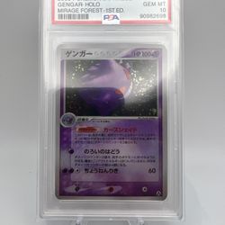 2005 Pokemon Japanese Mirage Forest 040 Gengar Holo PSA 10 Gem Mint Legend Maker