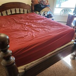  Used  Wood Queen Bed Frame