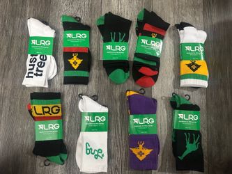 11 Pairs Men’s L-R-G Lifter Research Group Socks Shoe Sizes 6.5 - 12