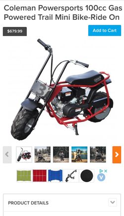 2022 Coleman 100cc Mini Gas Powered Bike for Sale in Bridgeport, CT -  OfferUp