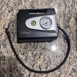 Slime 12V Portable Tire Inflator Air Compressor w/ LED Light & Gauge