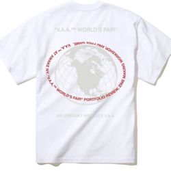  JORDAN 1 ALASKA AWAKE NY / VIRGIL ABLOH ARCHIVE WORLD FAIR T-SHIRT