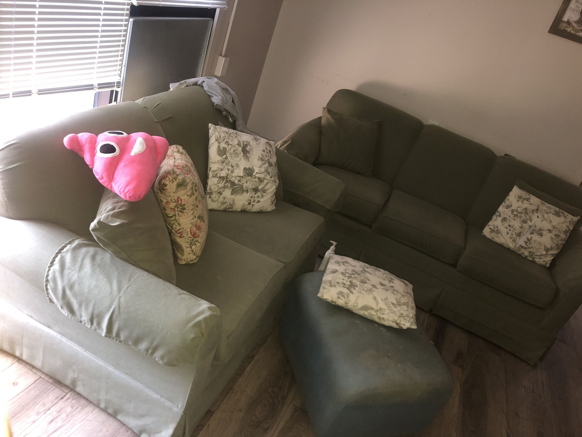 2 Piece Sofa And Ottoman