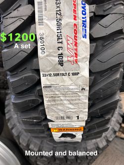 New Toyo Tires Off-road 33x12.50-15 