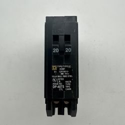 Square D Tandem 20 Amp Circuit Breaker