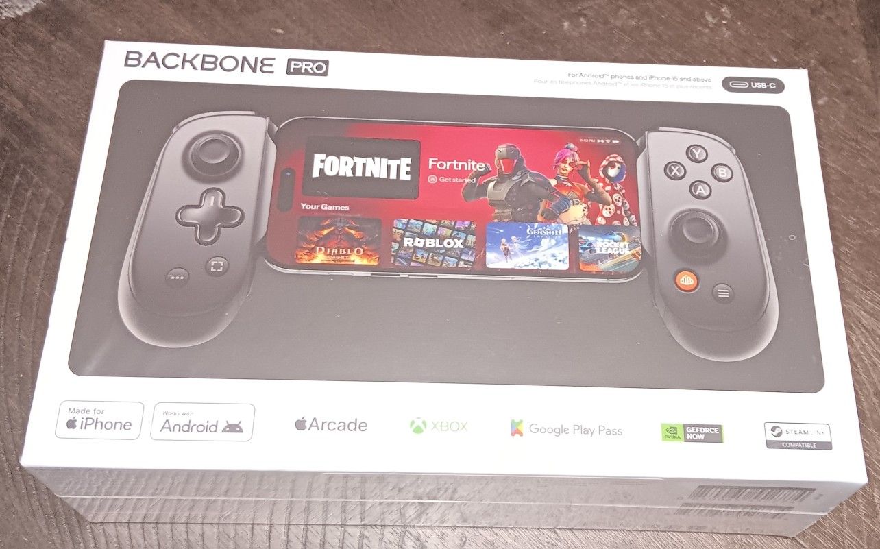 Backbone - Pro - (USB-C) - Mobile and Wireless Controller for Cloud Gaming, Remote Play  Black Fortnite Ps5 Xbox Series X  