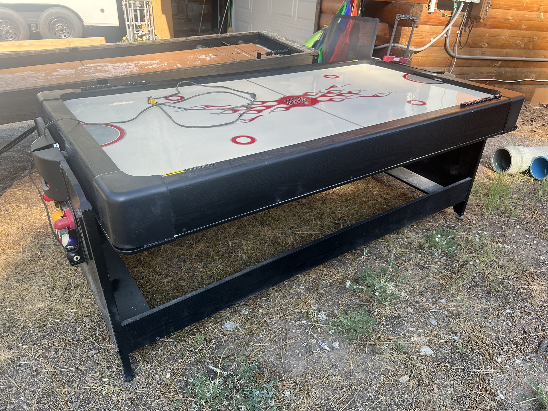 Convertible Flip Air Hockey / Pool Table