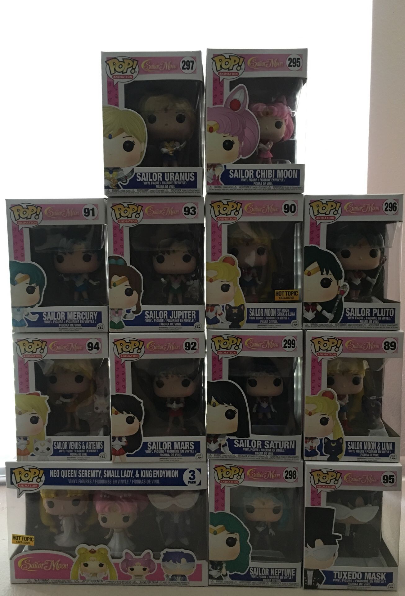 Sailor Moon Funko Pops Lot