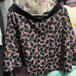 Hello kitty Face Print Skater Skirt