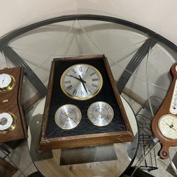 Barometers/Weather Station Clock