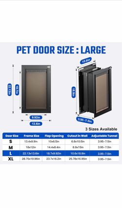 New Dog door for wall