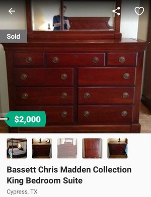 Reduced Gorgeous Chris Madden King Bedroom Set By Bassett For Sale In Pompano Beach Fl Offerup