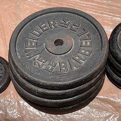 Weider Barbel. 25 Lb. Each