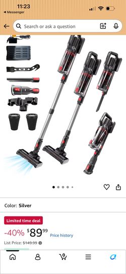 Cordless stick vacuum cleaner