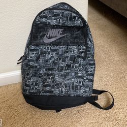 Nike Backpack Camo Gray Black Bookbag