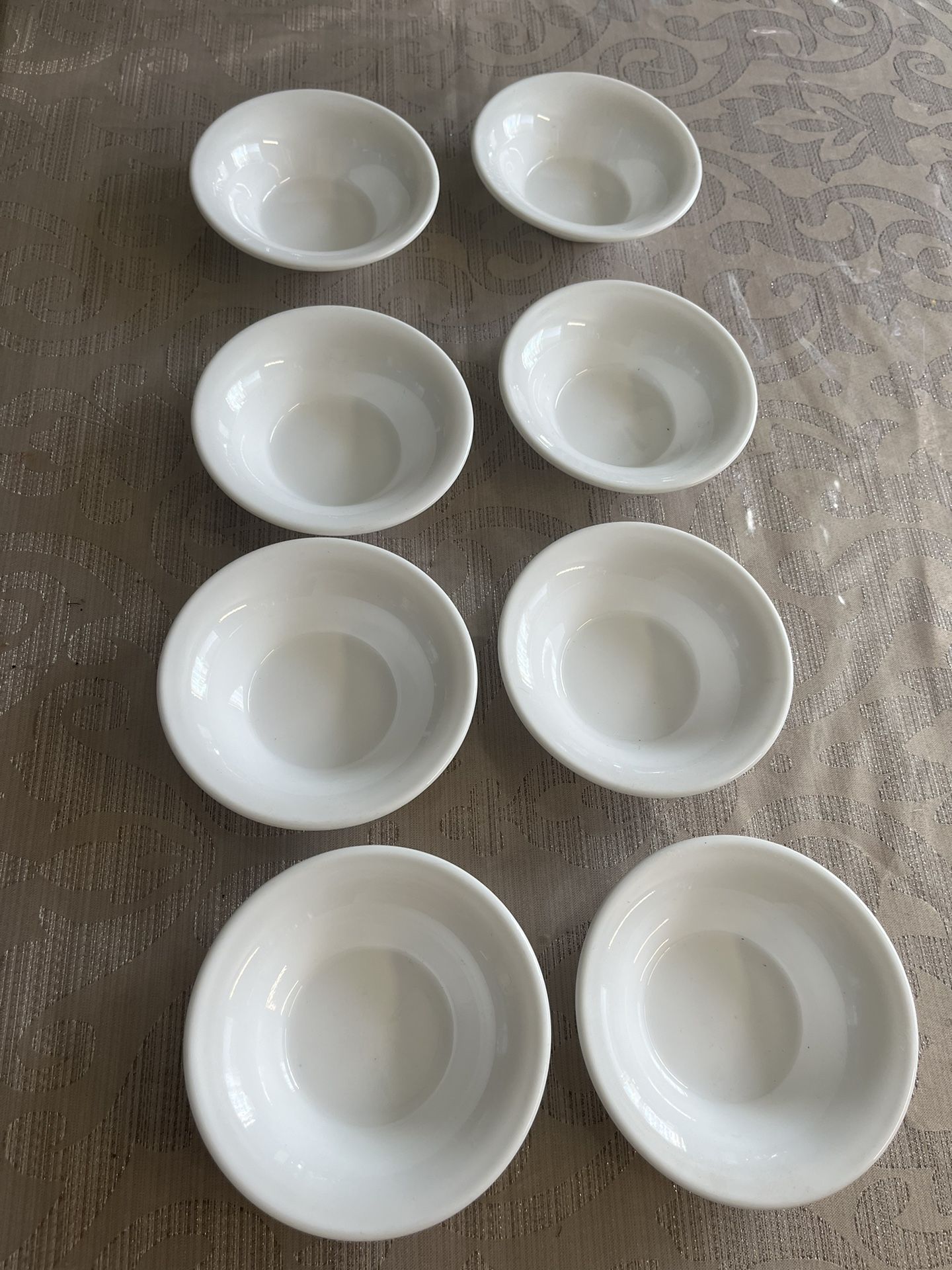 set of eight 4.75” comcor tableware by corning Never Used
