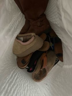 Bag of shoes and jewelry box