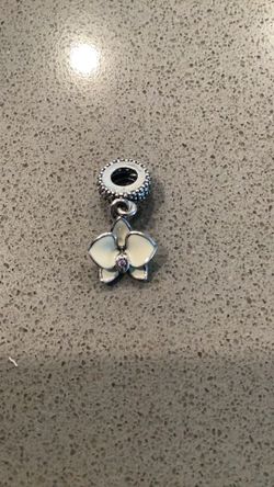 Pandora 925 White Orchid Charm
