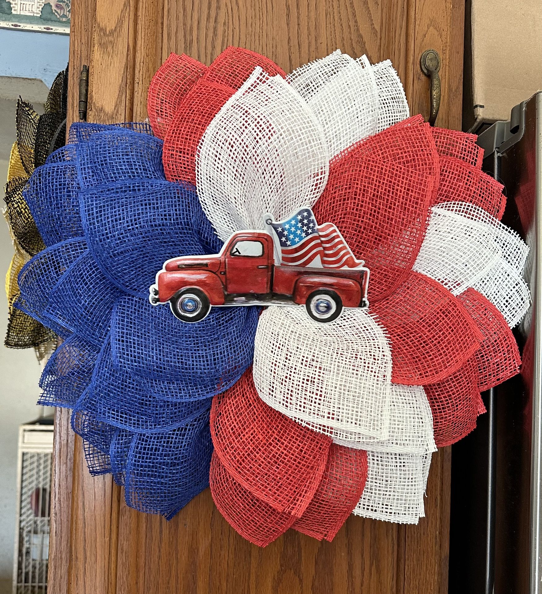 Handmade Patriotic Wreath