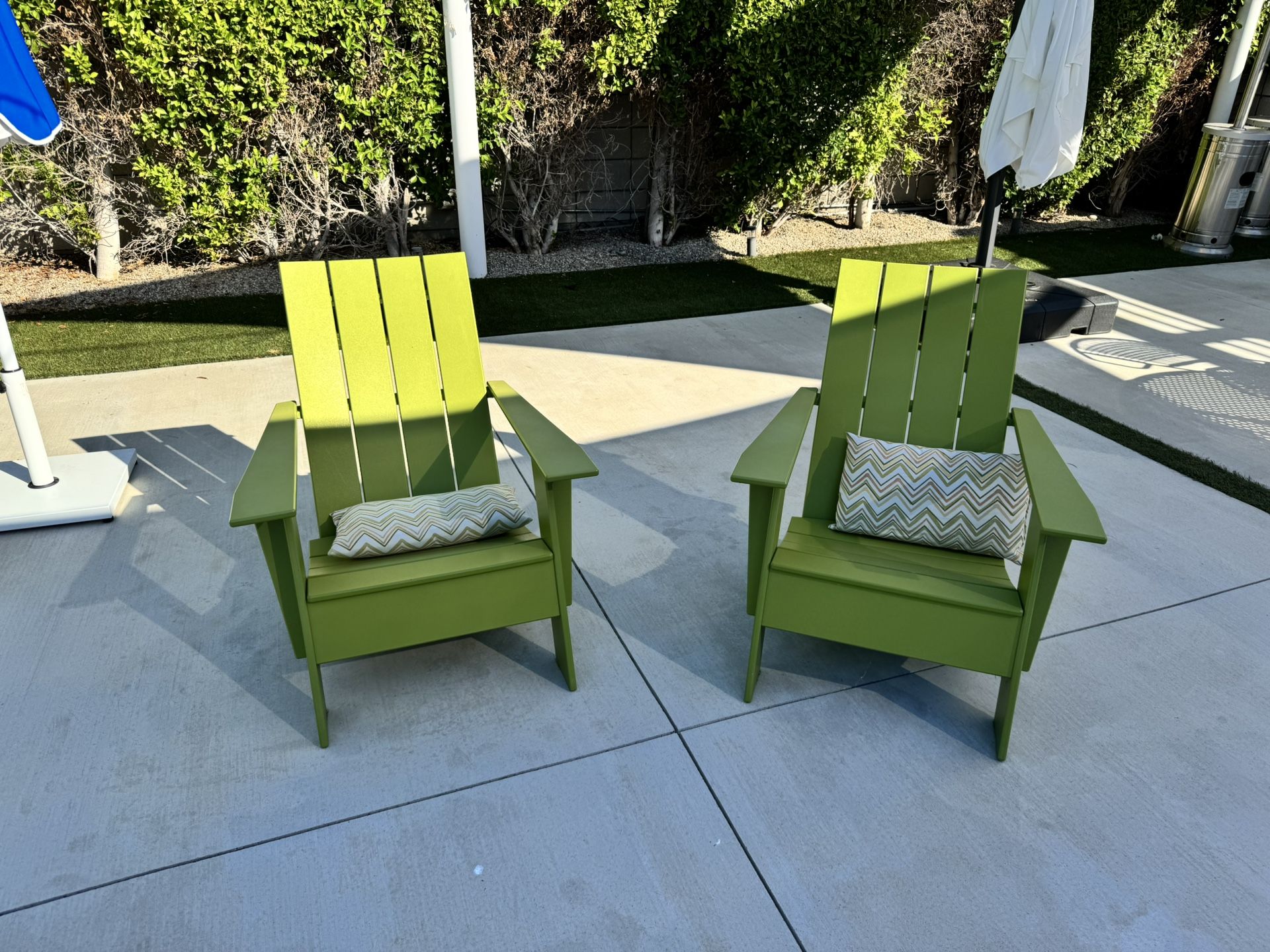 Lime Green Adrionack Chairs 