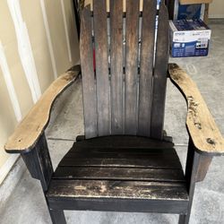 Vintage Wood Adarondak Patio Set