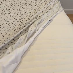 Ikea Haugsvar Queen Mattress - clean and covered in mattress cover always