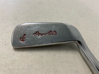 Vintage H&B PowerBilt 34" Blade Putter – Original Leather Grip