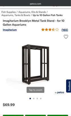 Imagitarium Brooklyn Metal Tank Stand - for 10 Gallon Aquariums (2)
