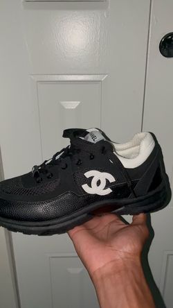 Chanel Black and White Low-Top Sneakers