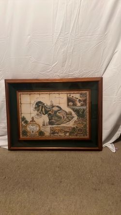 Vintage map of Maui